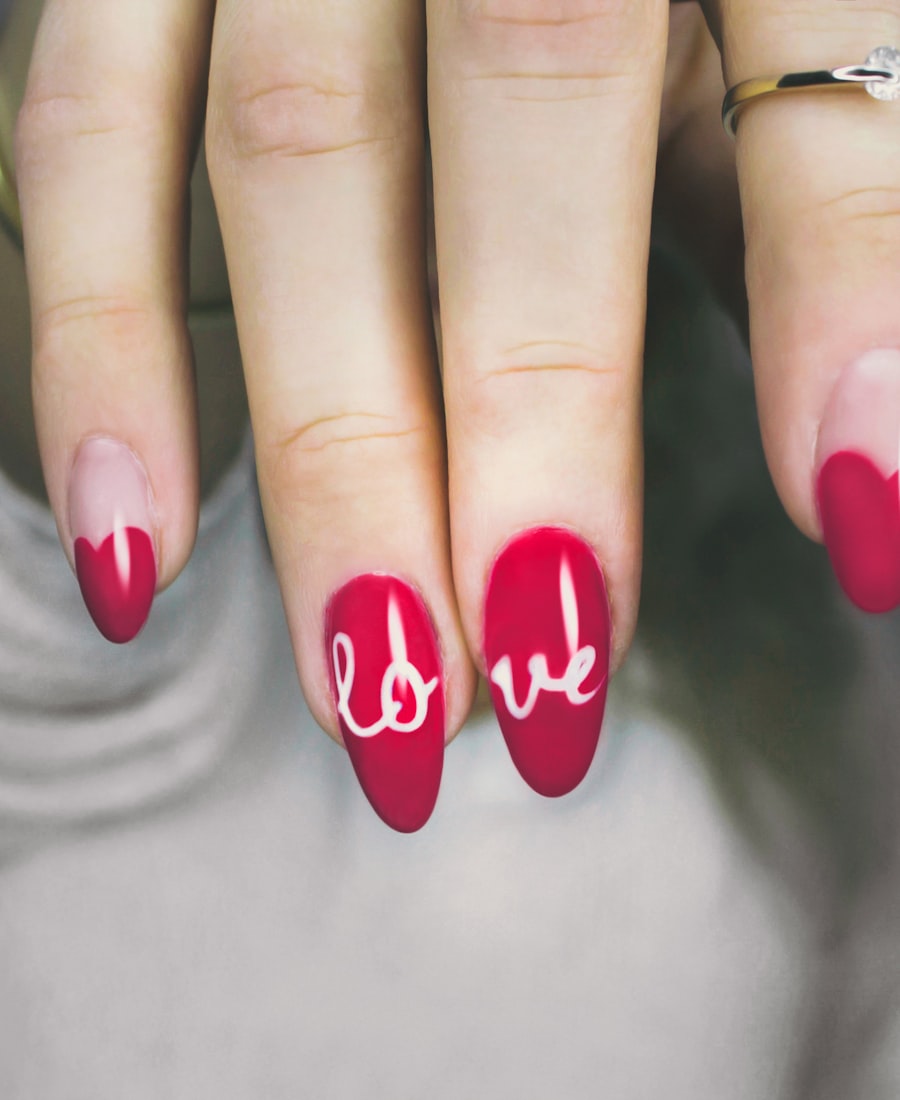 Nail design in a styled lifestyle scene