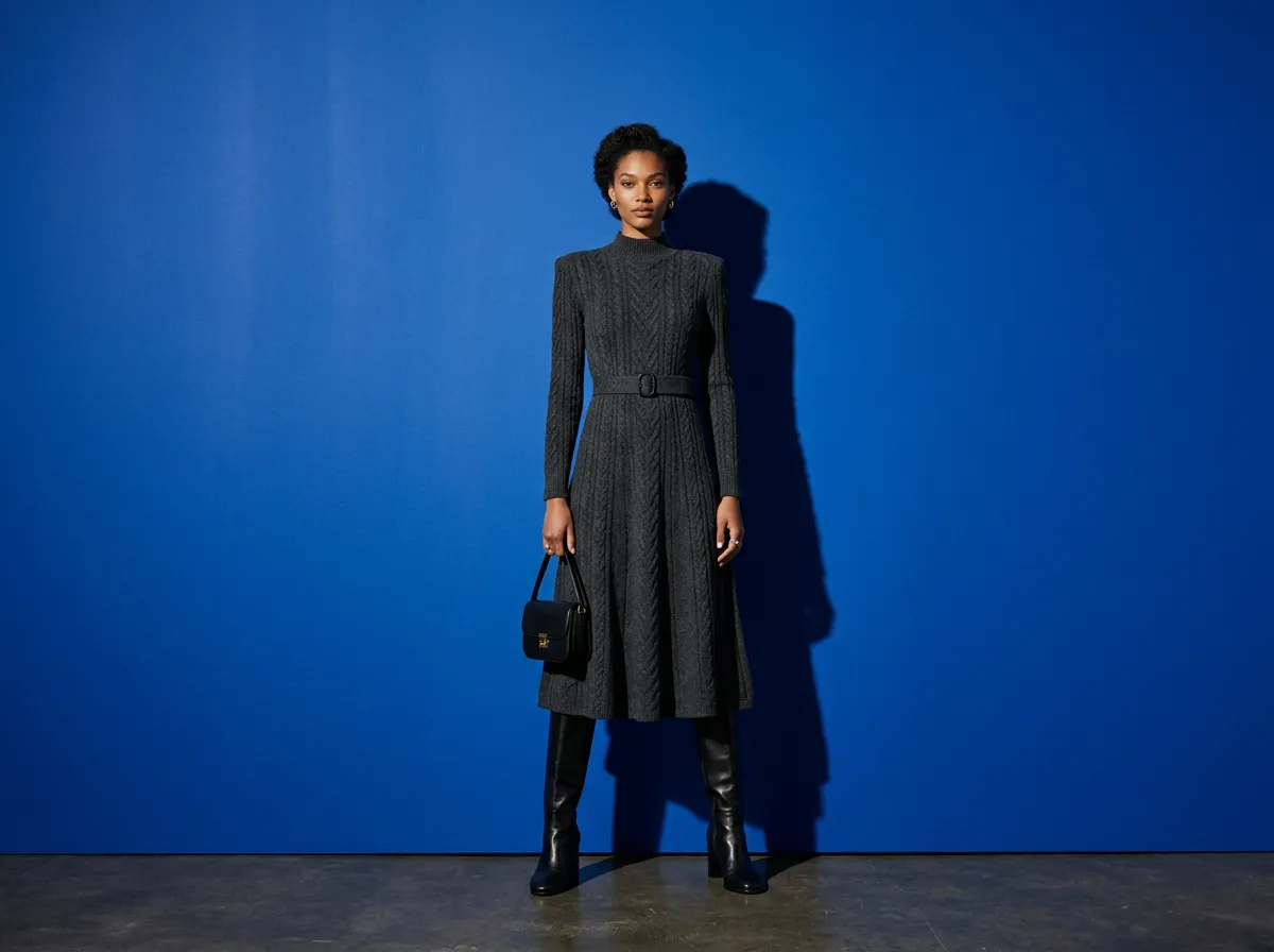 AI-generated Black Friday / Cyber Week womenswear example