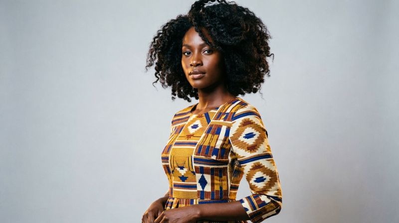 Deep skin tones rendered true — AI African Print Models