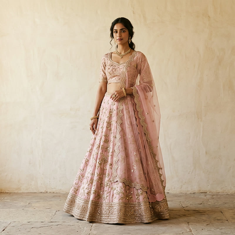 AI Lehenga Models example
