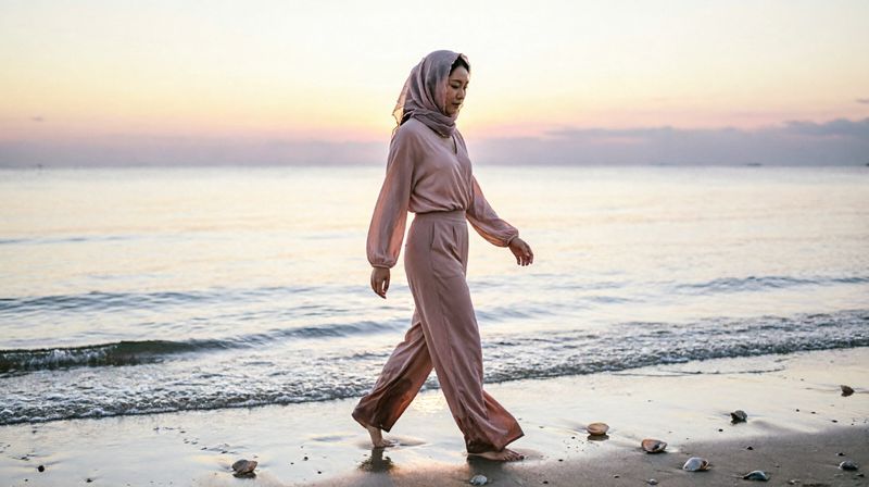 Catalog-ready output for every channel — AI Modest Swimwear Models