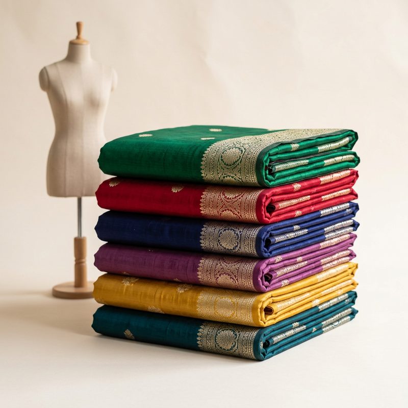 Flat-lay to draped on-model in 20 seconds — AI Saree Models